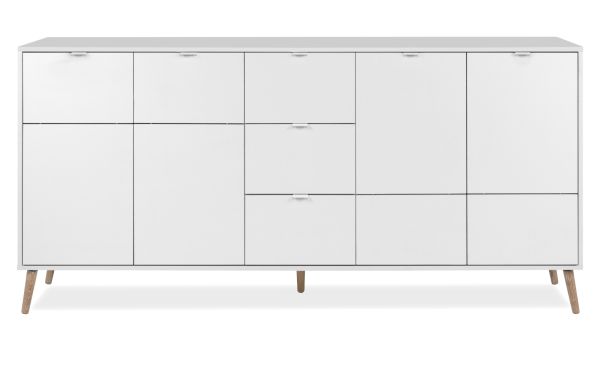 Sideboard Runa in wei� matt Kommode skandinavisch 190 cm