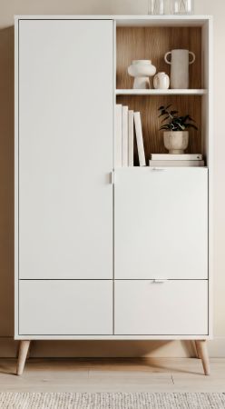 Highboard Runa in wei� matt Kommode skandinavisch 78 x 155 cm