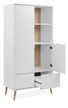 Highboard Runa in wei� matt Kommode skandinavisch 78 x 155 cm