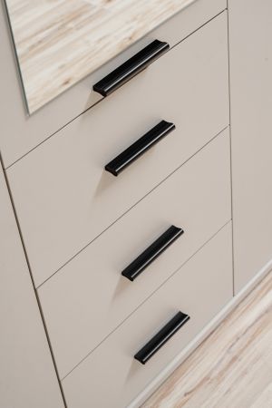 Kleiderschrank Jolly in Kaschmir  Kinder-/Jugendzimmer Dreht�renschrank 3-t�rig mit Spiegel 135 x 190 cm