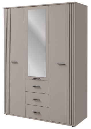 Kleiderschrank Jolly in Kaschmir  Kinder-/Jugendzimmer Dreht�renschrank 3-t�rig mit Spiegel 135 x 190 cm