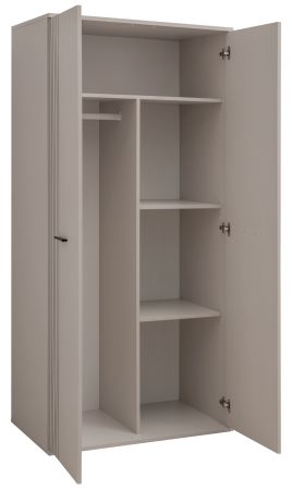 Kleiderschrank Jolly in Kaschmir Kinder-/Jugendzimmer Dreht�renschrank 2-t�rig mit Spiegel 90 x 190 cm