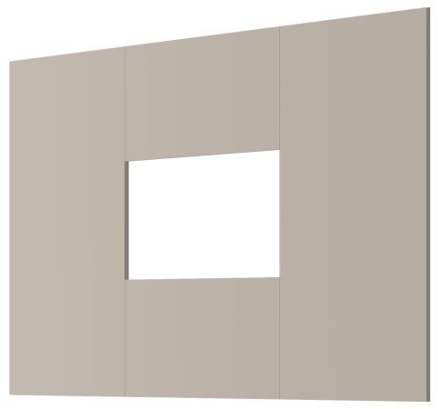 Wandpaneel Option in Kaschmir TV R�ckwandverkleidung 160 x 118 cm