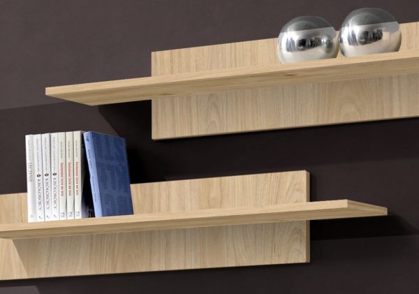 Wohnwand Option in Jackson Eiche Schrankwand 4-teilig h�ngend mit Push-To-Open, 210 x 170 cm