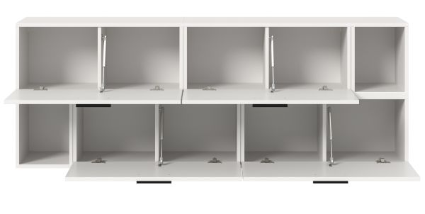 Sideboard Onawa in wei� Kommode h�ngend / stehend 176 cm, Soft-Close