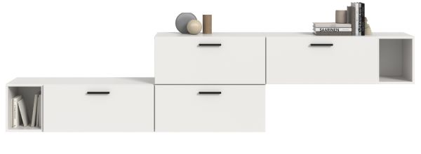 Sideboard Onawa in wei� Stauraumschrank 277 cm, Soft-Close
