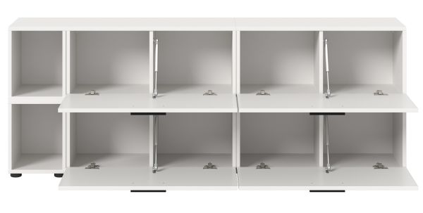 TV-Lowboard Onawa in wei� TV-Unterteil h�ngend / stehend 176 cm, Soft-Close