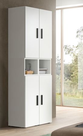 Stauraumschrank Onawa in wei� Mehrzweckschrank 65 x 178 cm