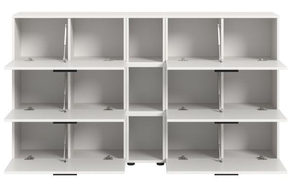 Sideboard Onawa in Grau und Artisan Eiche Kommode 176 cm, Soft-Close