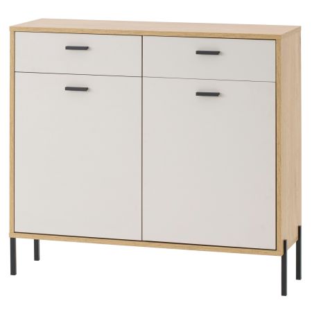 Kommode Ingar in Kaschmir und Eiche Sideboard 105 cm, Soft-Close