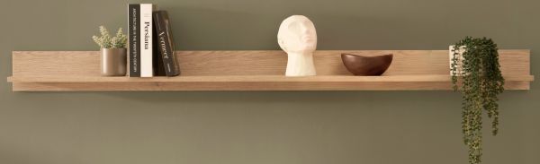 Wandboard Ingar in Eiche Wandregal 195 cm