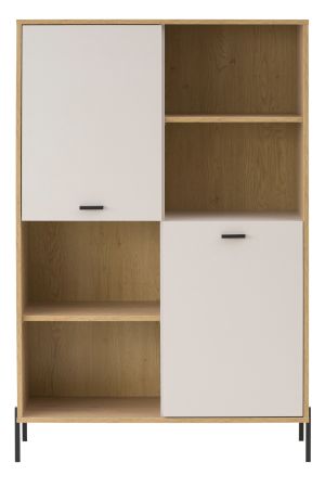 Wohnwand Ingar in Kaschmir und Eiche Wohnkombination 320 cm, mit Soft-Close