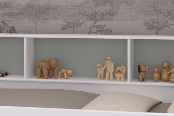 Parisot Etagenbett Leo in wei� Kinder und Jugendzimmer Hochbett 90 x 200 cm