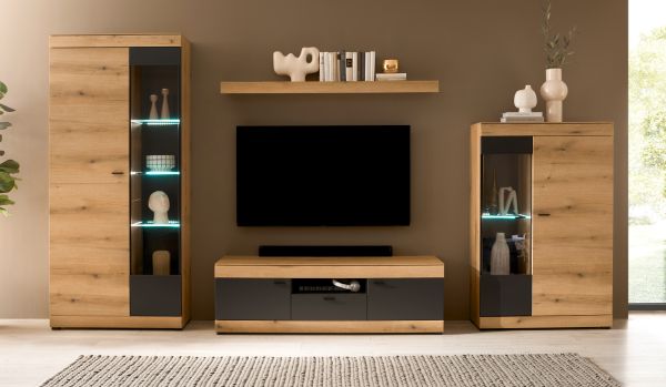 Wandboard Assina in Evoke Eiche Wandregal 150 cm
