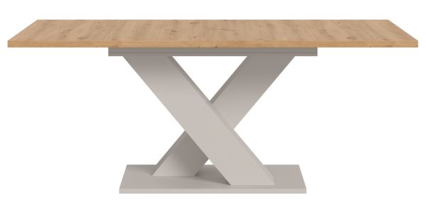 Esstisch Home-X in Artisan Eiche und kaschmir Tisch ausziehbar 150 - 190 cm