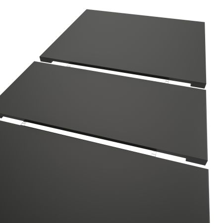 Esstisch Home-X in grau und kaschmir Tisch ausziehbar 150 - 190 cm