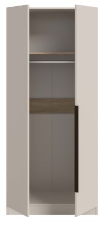 Kleiderschrank Swan in kaschmir Dreht�renschrank 2-t�rig 80 x 181 cm