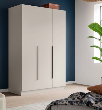 Kleiderschrank Swan in kaschmir Dreht�renschrank 3-t�rig 120 x 181 cm