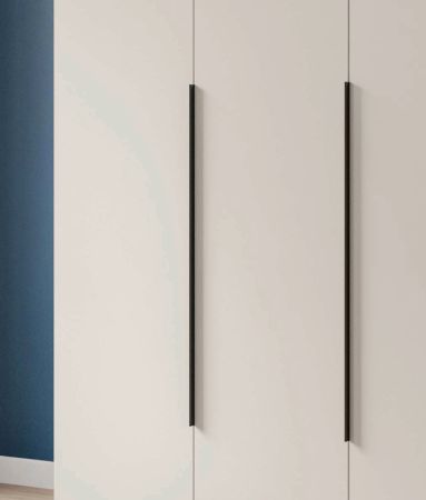 Kleiderschrank Swan in kaschmir Dreht�renschrank 3-t�rig 120 x 181 cm