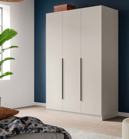 Kleiderschrank Swan in kaschmir Dreht�renschrank 3-t�rig 120 x 181 cm