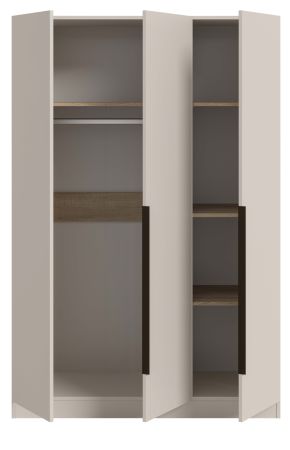 Kleiderschrank Swan in kaschmir Dreht�renschrank 3-t�rig 120 x 181 cm
