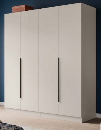 Kleiderschrank Swan in kaschmir Dreht�renschrank 4-t�rig 160 x 181 cm