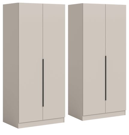 Kleiderschrank Swan in kaschmir Dreht�renschrank 4-t�rig 160 x 181 cm