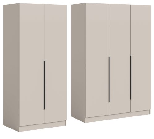 Kleiderschrank Swan in kaschmir Dreht�renschrank 5-t�rig 200 x 181 cm