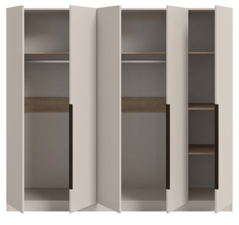 Kleiderschrank Swan in kaschmir Dreht�renschrank 5-t�rig 200 x 181 cm