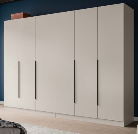 Kleiderschrank Swan in kaschmir Dreht�renschrank 6-t�rig 240 x 181 cm
