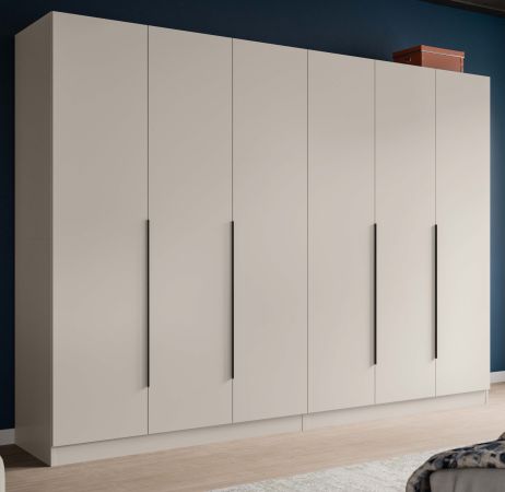 Kleiderschrank Swan in kaschmir Dreht�renschrank 6-t�rig 240 x 181 cm