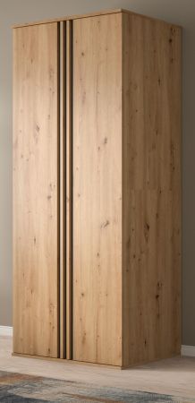 Kleiderschrank Bj�rke in Artisan Eiche und grau Dreht�renschrank 2-t�rig 80 x 192 cm