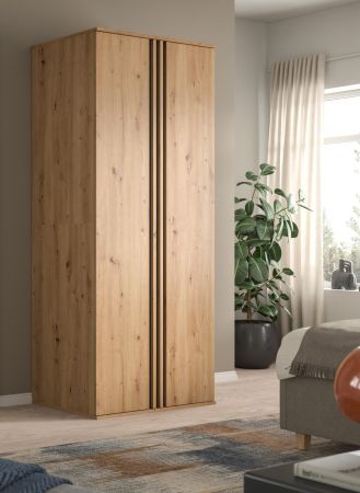 Kleiderschrank Bj�rke in Artisan Eiche und grau Dreht�renschrank 2-t�rig 80 x 192 cm