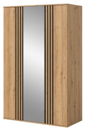 Kleiderschrank Bj�rke in Artisan Eiche und grau Dreht�renschrank mit Spiegel 120 x 192 cm