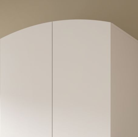 Kleiderschrank Aurora in wei� und Artisan Eiche Dreht�renschrank skandinavisch 81 x 198 cm