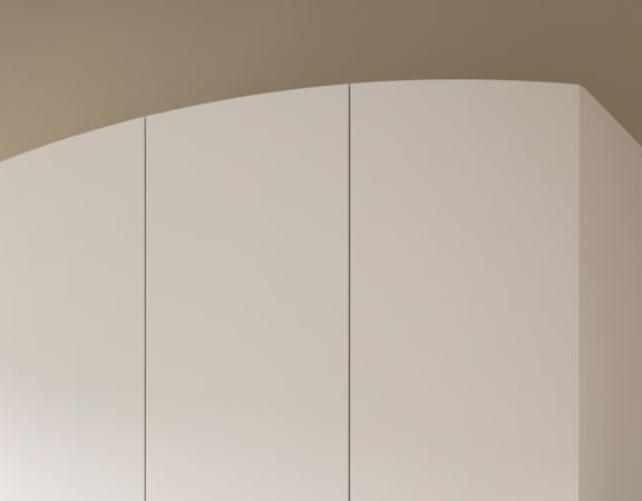 Kleiderschrank Aurora in wei� und Artisan Eiche Dreht�renschrank skandinavisch 122 x 198 cm