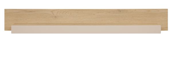 Wandboard Design-D in Kaschmir und Cremona Eiche Wandregal 150 cm