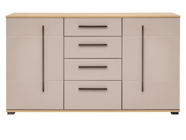 Sideboard Design-D in Kaschmir und Cremona Eiche Kommode 150 cm, mit Soft-Close