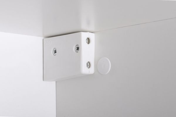 H�ngekommode Shine in wei� Hochglanz H�ngeschrank mit Ethanol Kamin, 160 x 40 cm