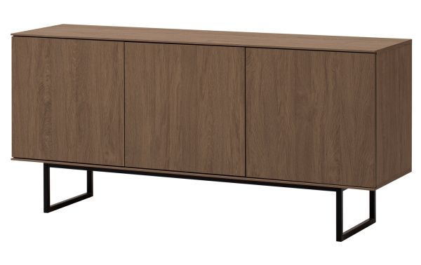 TV-Lowboard Breda in Nussbaum 150 x 70 cm, mit Push-to-Open und Komforth�he