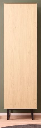 Garderobenschrank Breda in Stone Eiche Garderobe oder gro�er Schuhschrank 58 x 200 cm, mit Push-to-Open