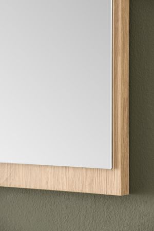 Garderobenspiegel Breda in Stone Eiche Wandspiegel 105 x 58 cm