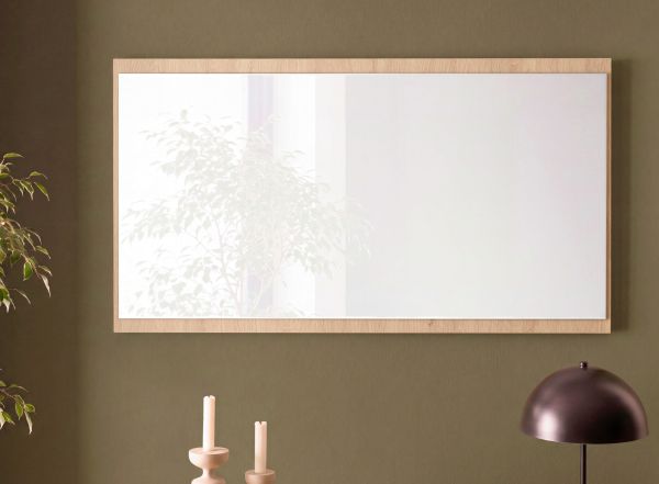 Garderobenspiegel Breda in Stone Eiche Wandspiegel 105 x 58 cm