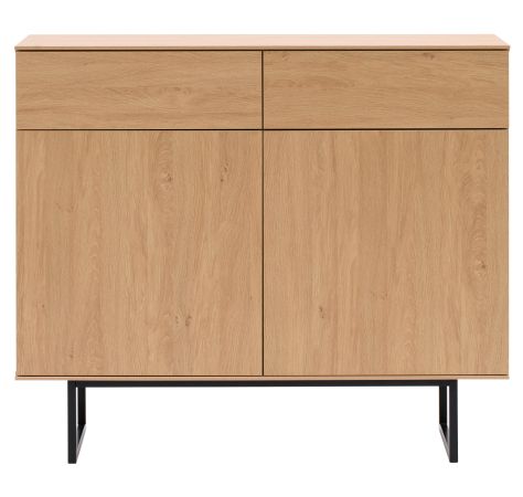 Flurkommode Breda in Stone Eiche Schuhschrank 115 x 98 cm, mit Push-to-Open