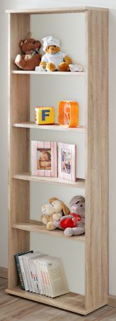 Standregal Superior in Sonoma Eiche Kinder-/Jugendzimmer B�cherregal 59 x 175 cm