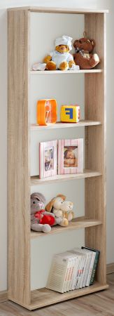 Standregal Superior in Sonoma Eiche Kinder-/Jugendzimmer B�cherregal 59 x 175 cm