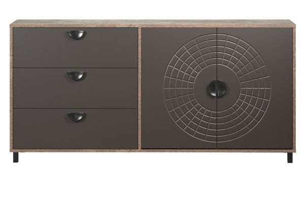 Sideboard Oriana in Bronze und Rostoptik Kommode 176 cm, Soft-Close