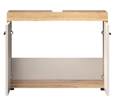 Waschbeckenunterschrank Celeste in Kaschmir und Evoke Eiche Badezimmer Unterschrank 72 cm