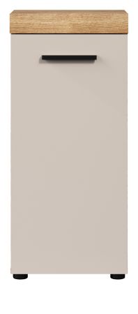 Badezimmer Kommode Celeste in Kaschmir und Evoke Eiche Badschrank 36 x 81 cm