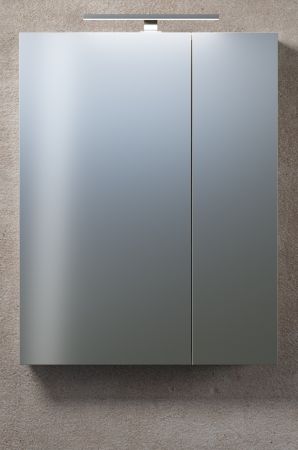 Badezimmer Spiegelschrank Celeste in Kaschmir Badschrank 2-t�rig 60 x 77 cm